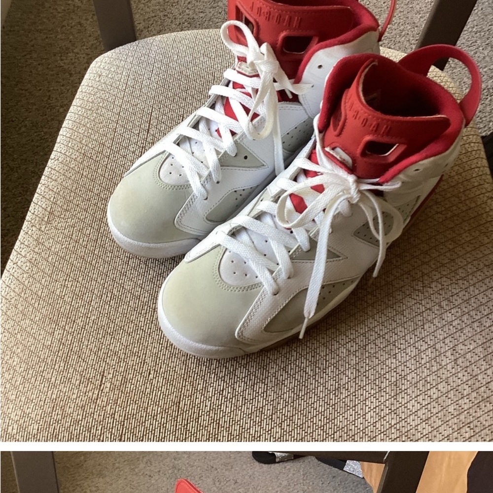 Jordan retro 6 Whitegym Red